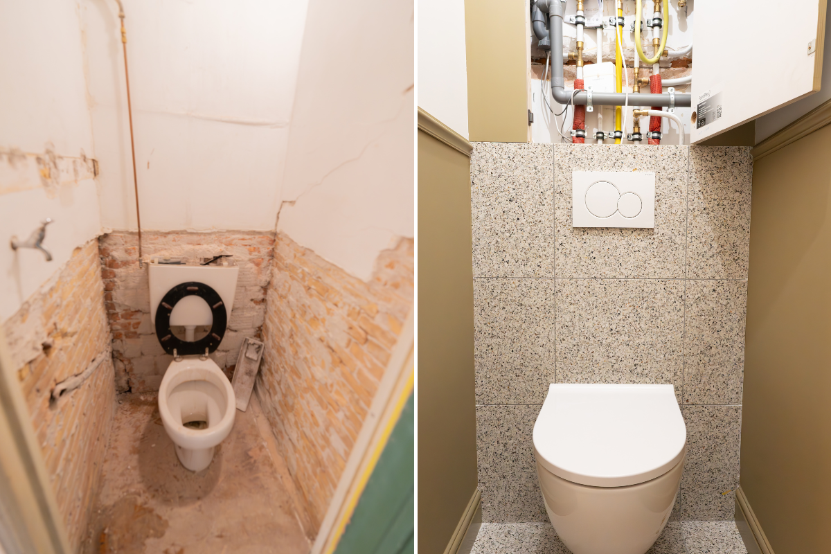 Renovatie pand toilet Rotterdam