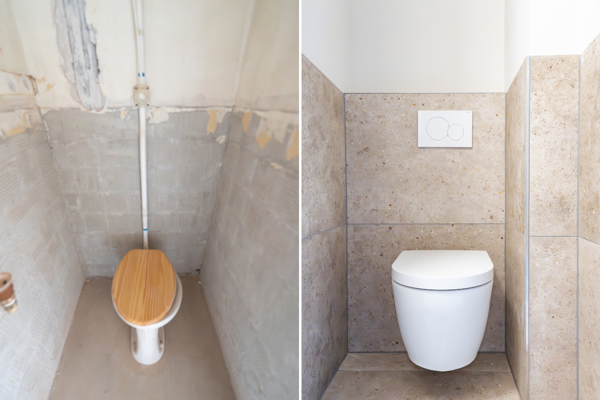 Renovatie pand toilet Rotterdam